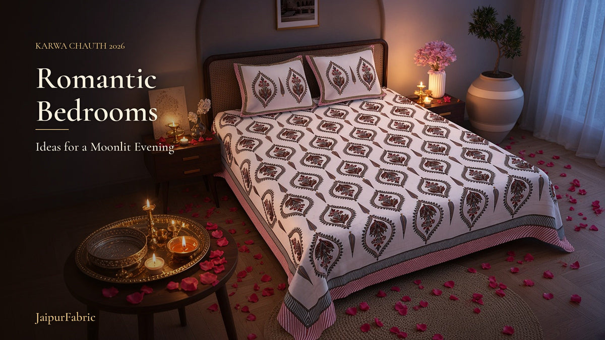 Karwa Chauth 2026: Romantic Bedroom Bedding Ideas