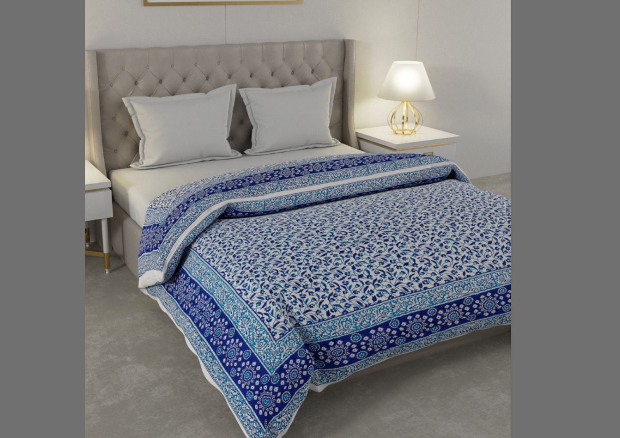 Spread the magic of Jaipuri Rajai in your bedroom this season