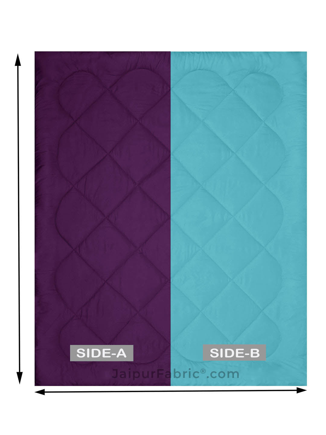 Purple Ocean Blue Double Bed Comforter
