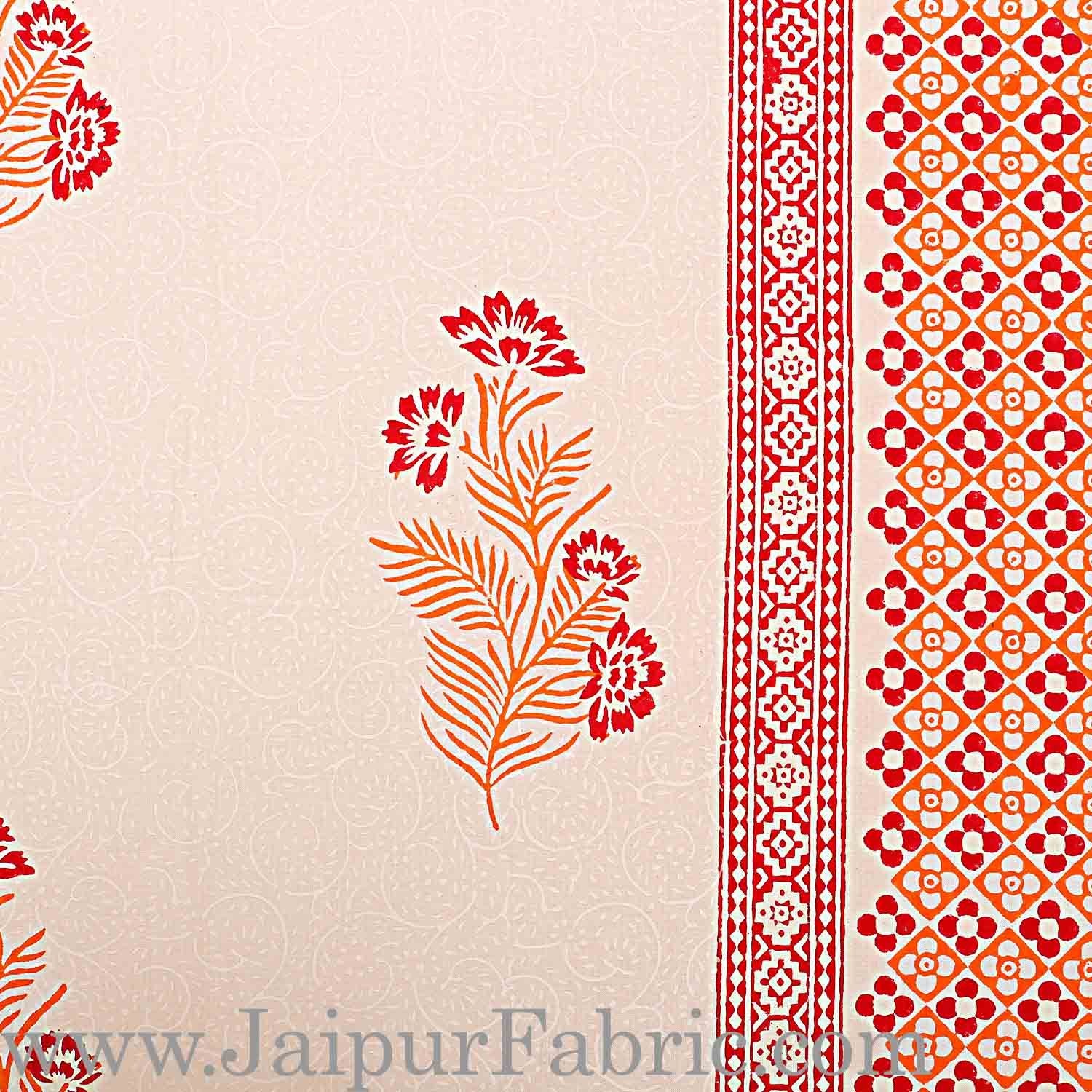 Double Bed Sheet White Base With Kadi Print Blue PaisleyButa Hand Block Print Super Fine Cotton