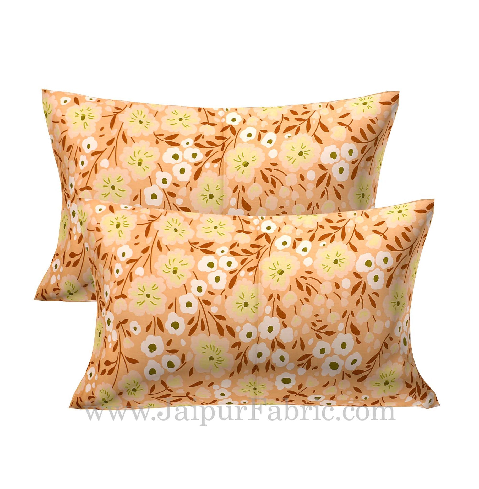Majestic Multicolor Cotton 4 Bedsheets Set with Pillow Covers