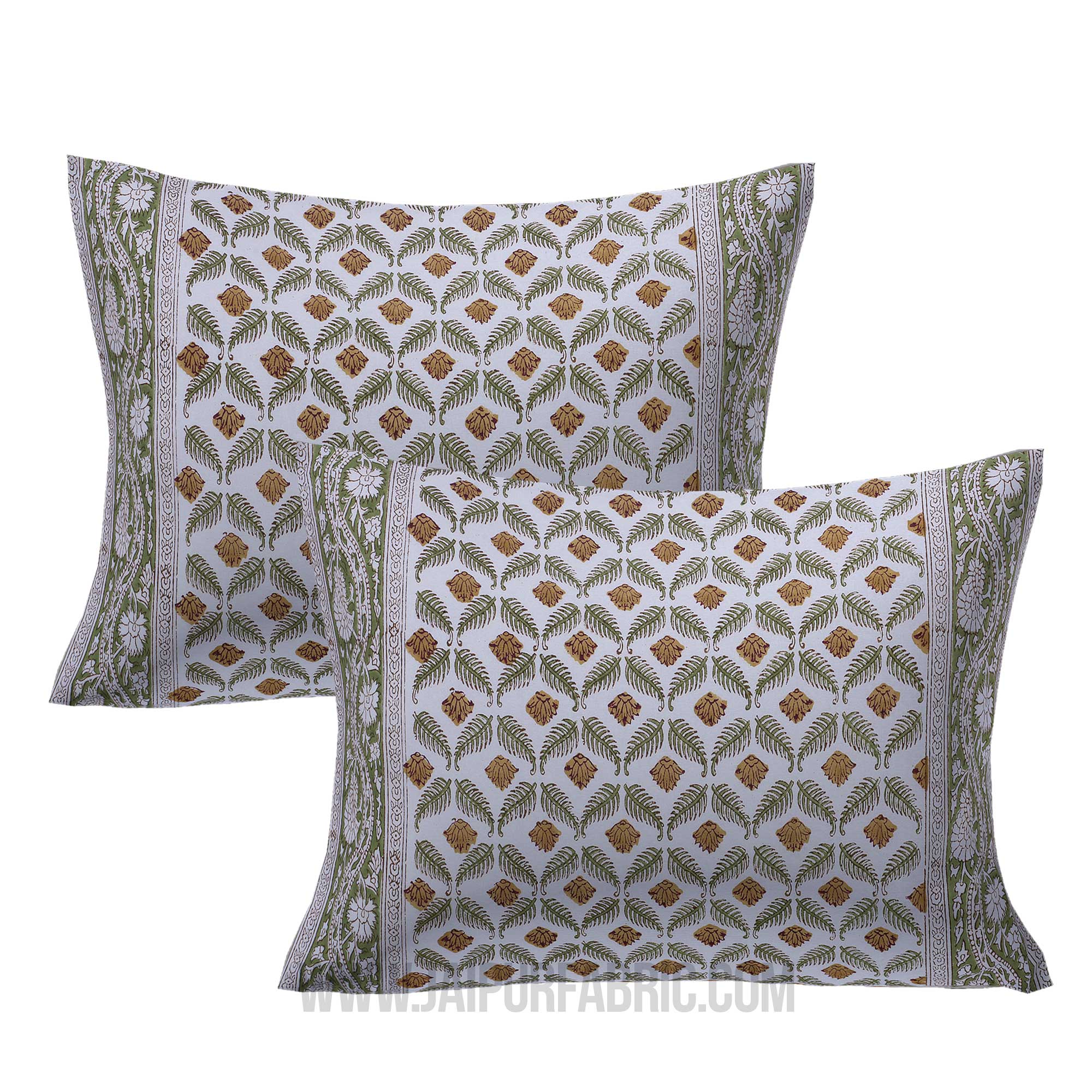 paisley petals green king size bedsheet