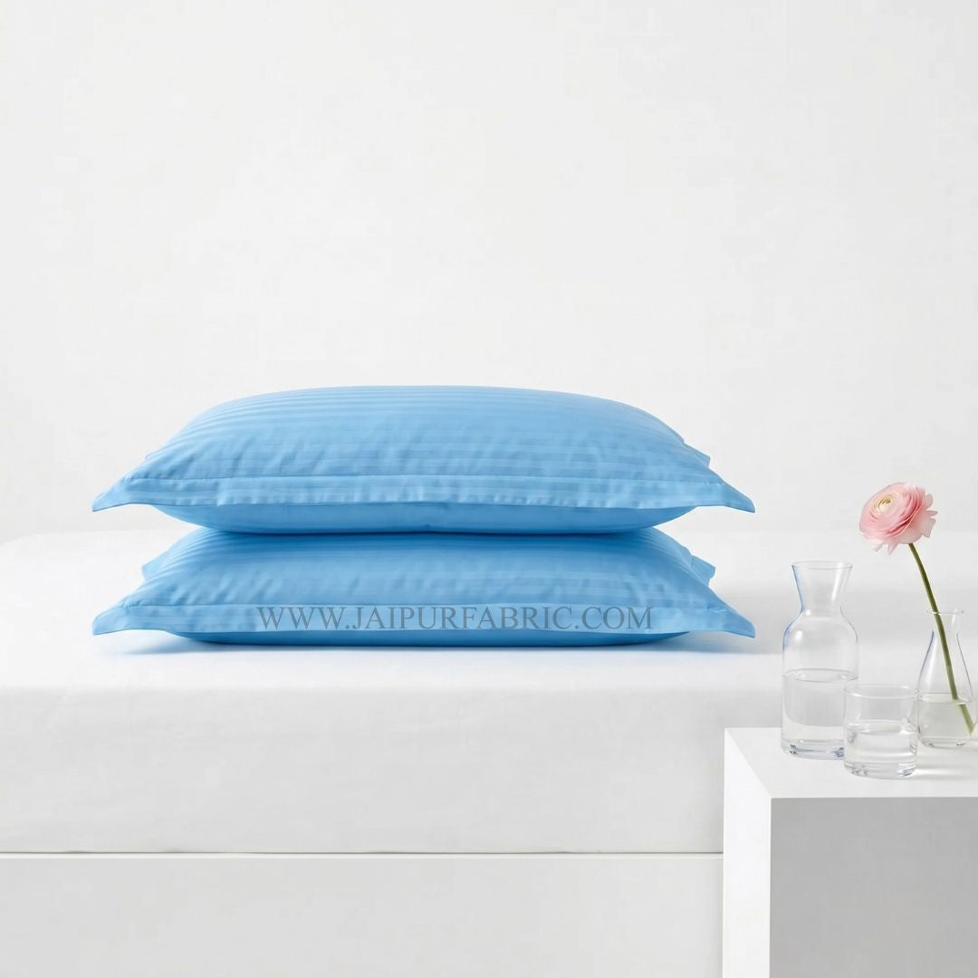 Sky Blue Color Pillow Cover Pair