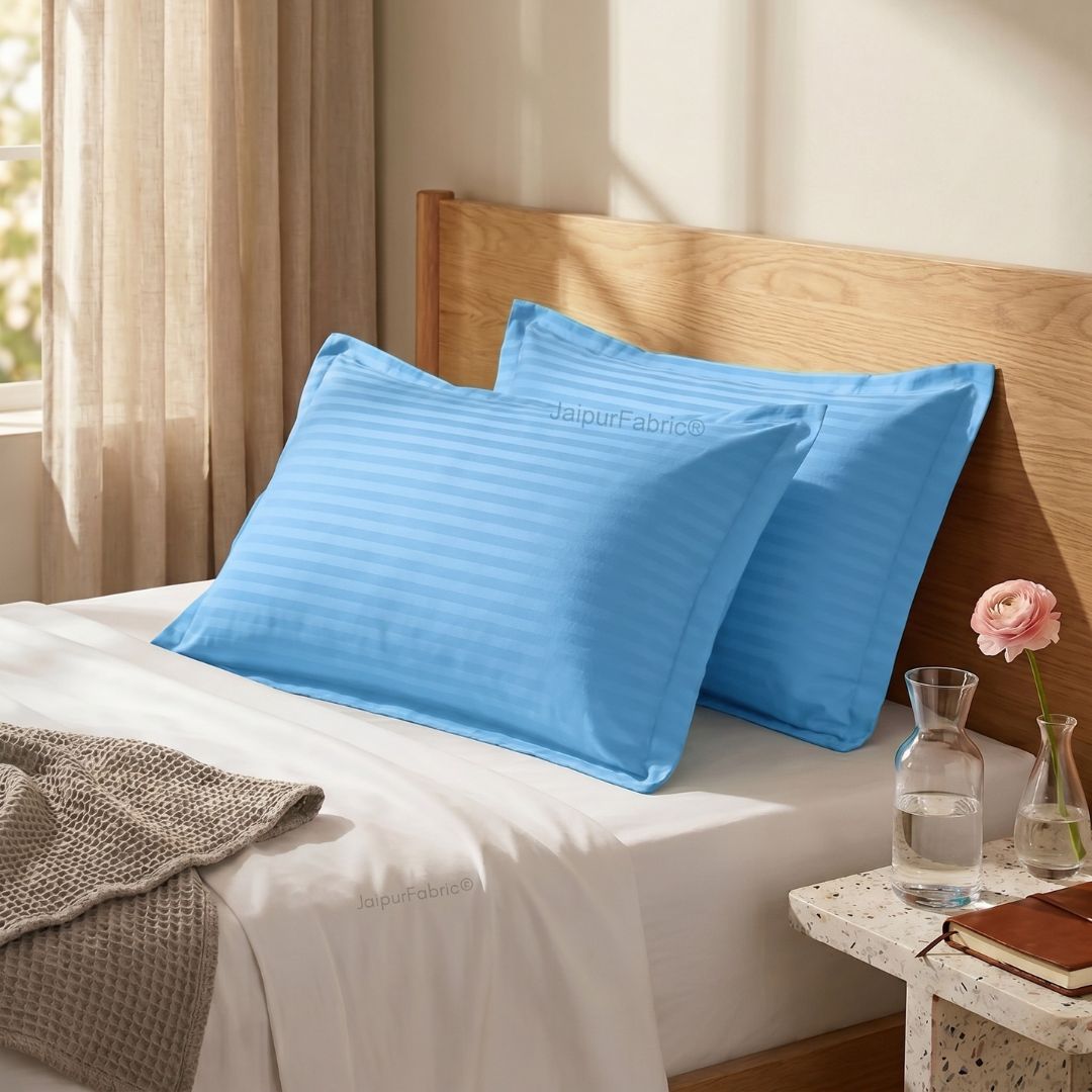 Sky Blue Color Pillow Cover Pair