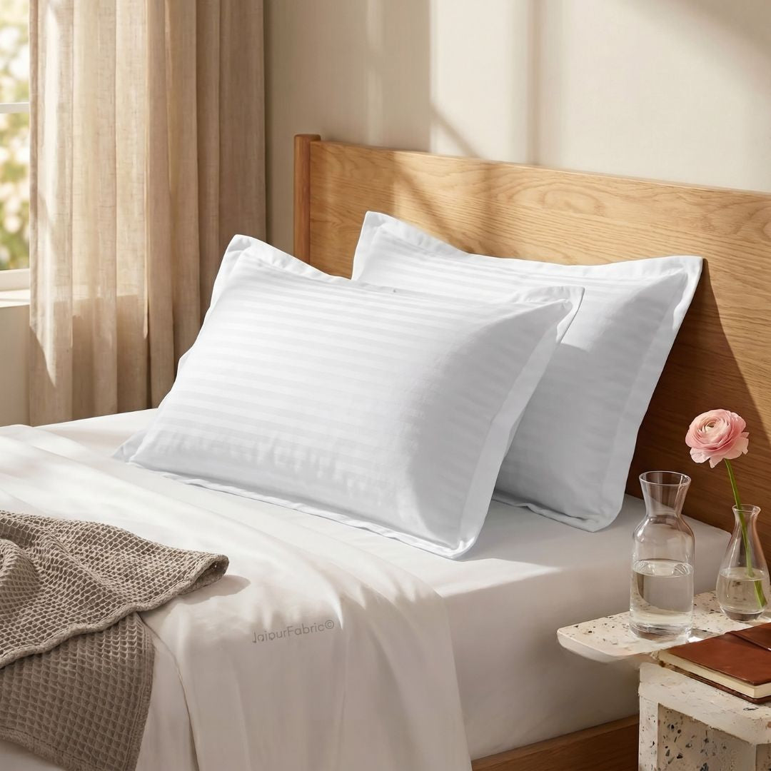 White Color Pillow Cover Pair
