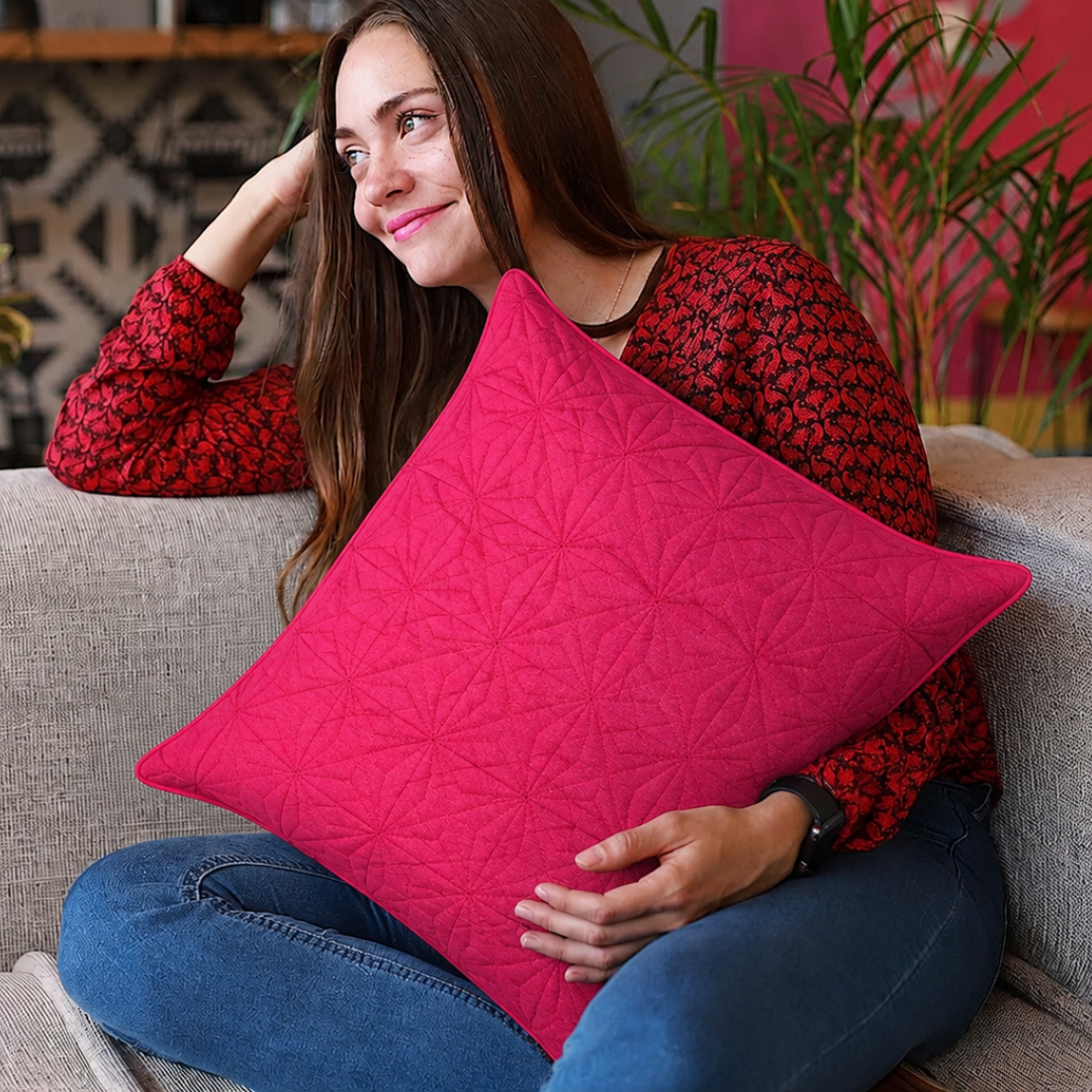Rani Color stitched design Cushion cover