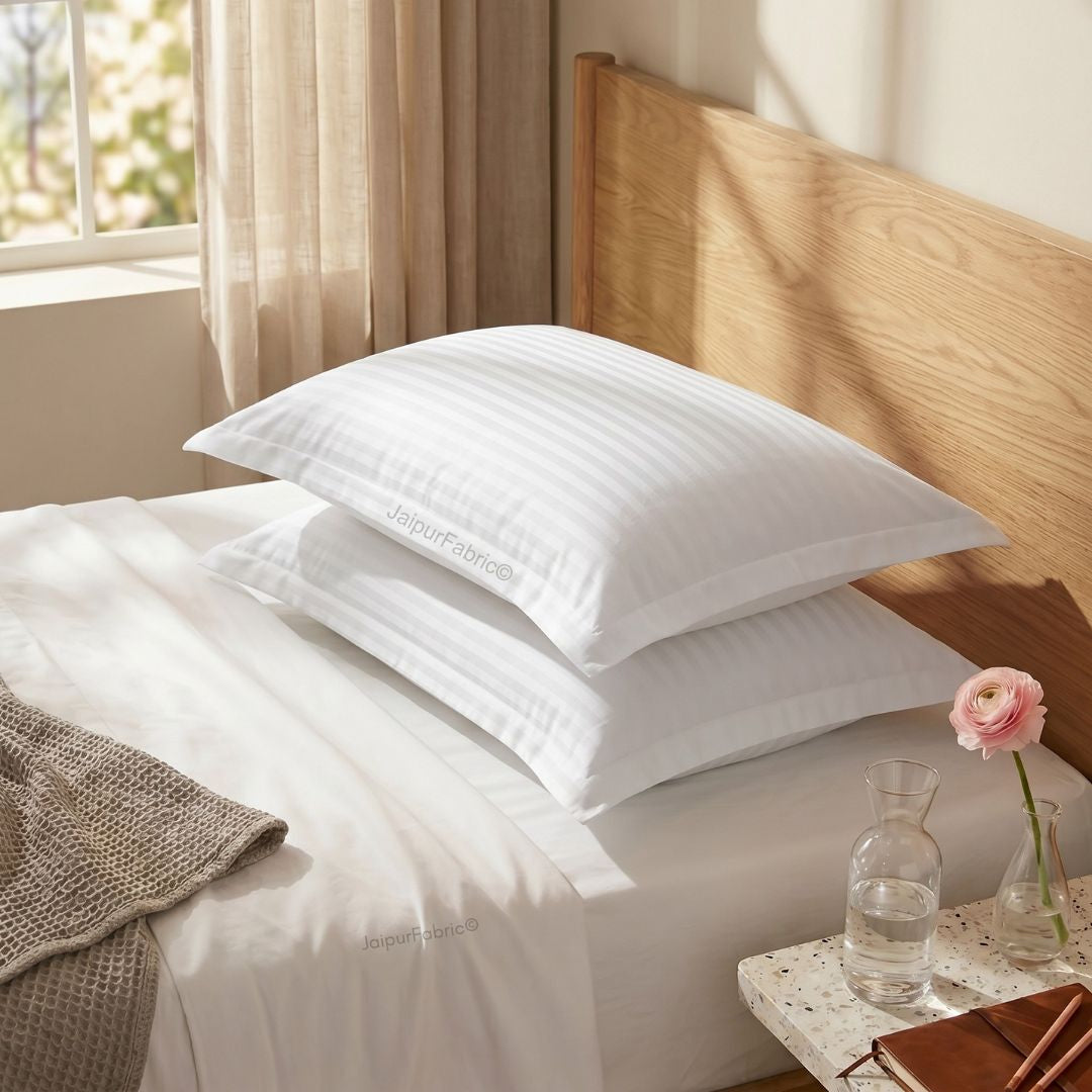 White Color Pillow Cover Pair