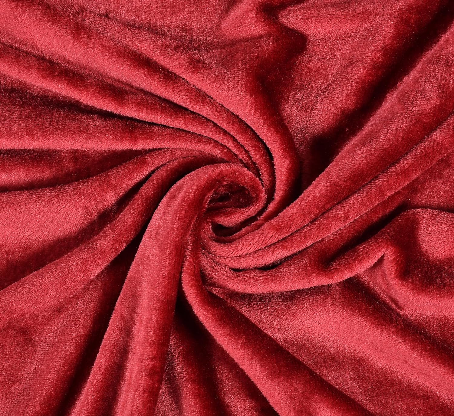 Wine Red Super Soft Velvet Double Bedsheet with Matching Pillow Covers