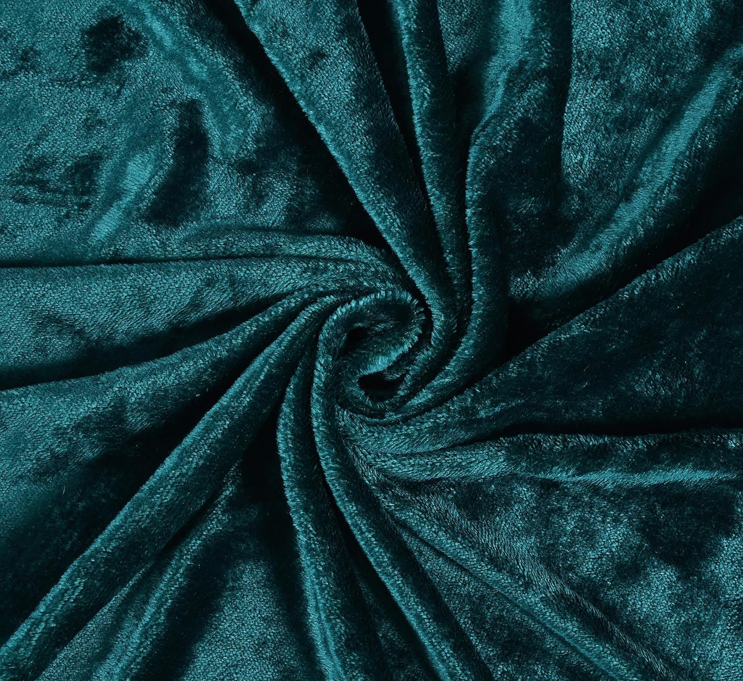 Elegant Teal Super Soft Velvet Double Bedsheet with Matching Pillow Covers