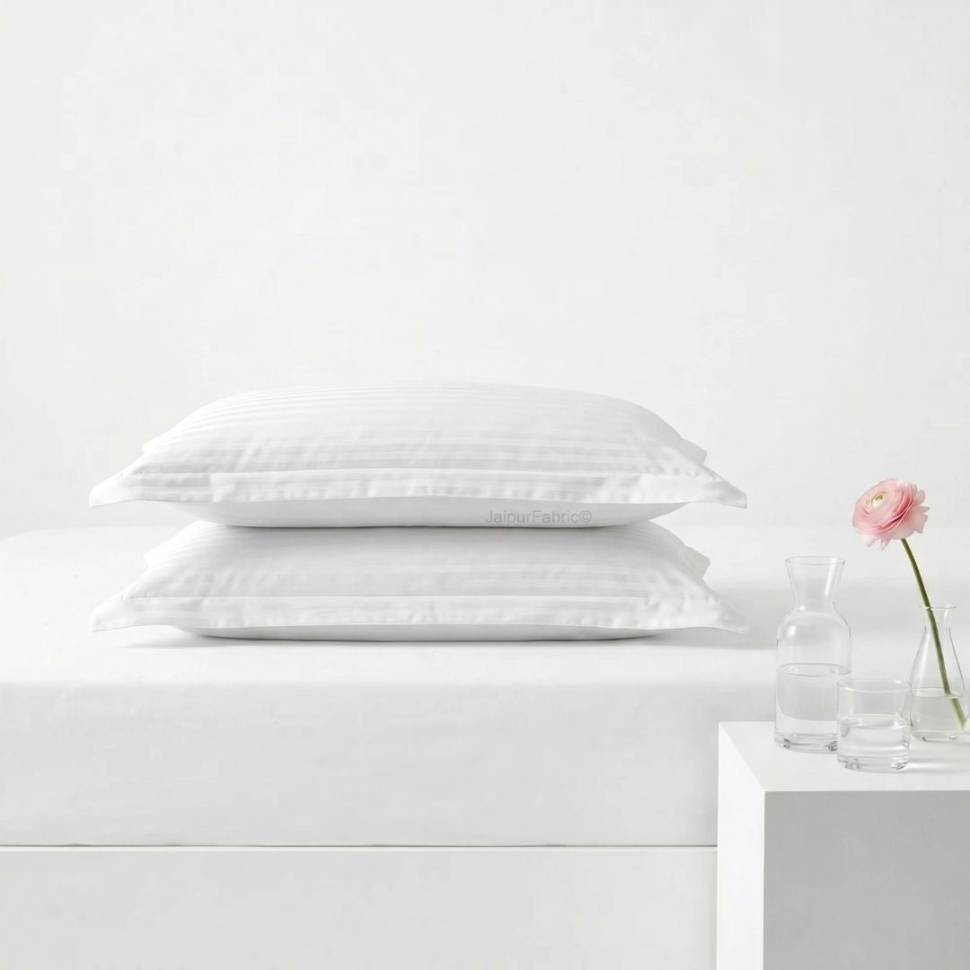 White Color Pillow Cover Pair