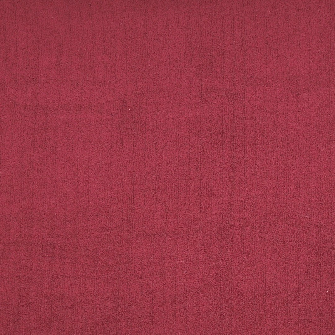 Velvet Plush Ruby Red Double Bed Blanket layered with Ultra-Soft Sherpa Fabric