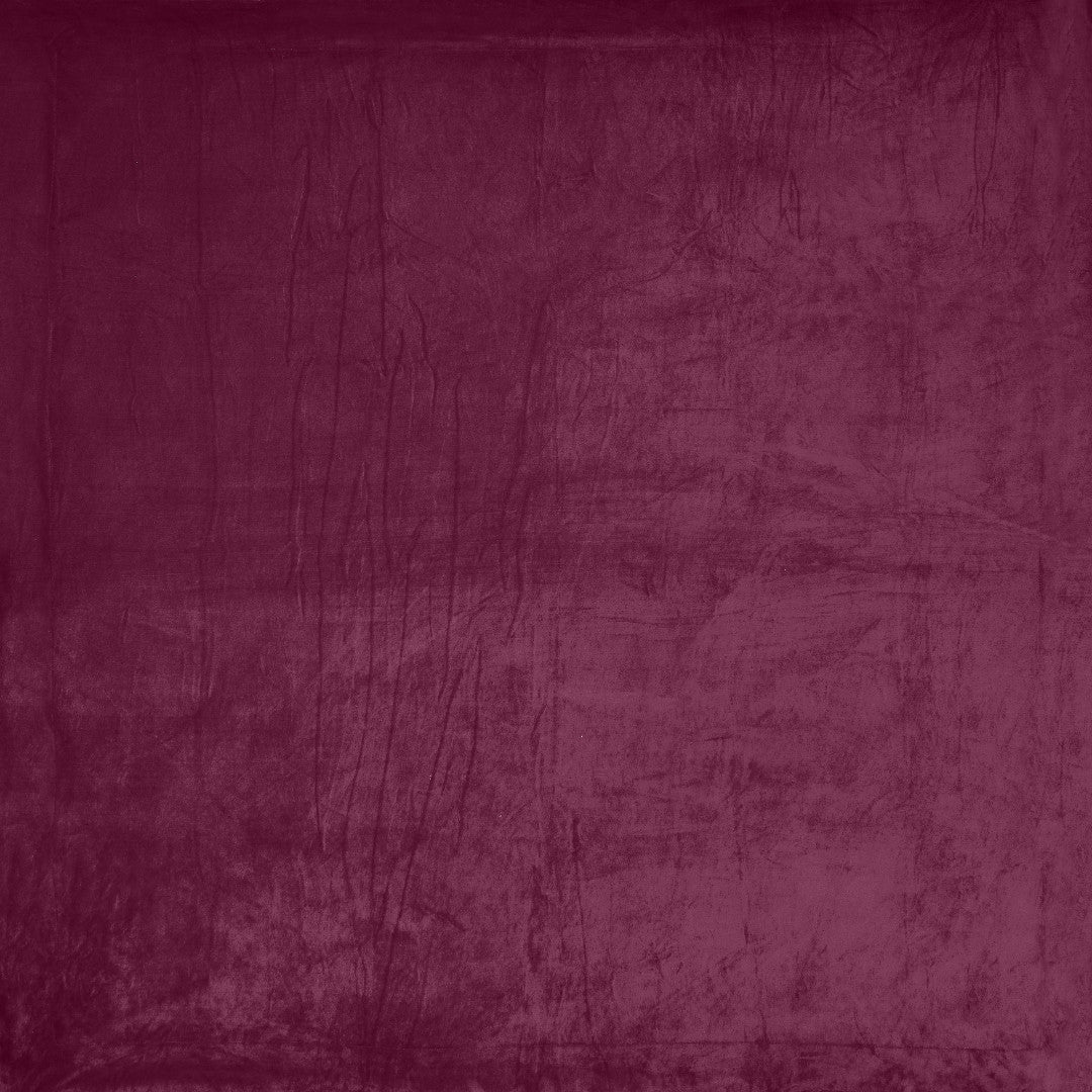 Velvet Plush Royal Plum Double Bed Blanket layered with Ultra-Soft Sherpa Fabric