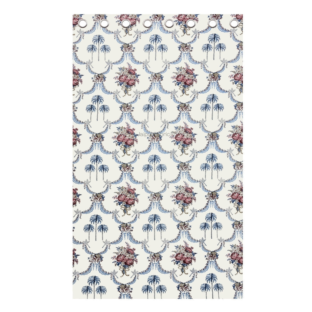 Blue Pottery Timeless Imprints 100% Cotton Block Printed Curtains Urban Jaipur (Pack of 2)