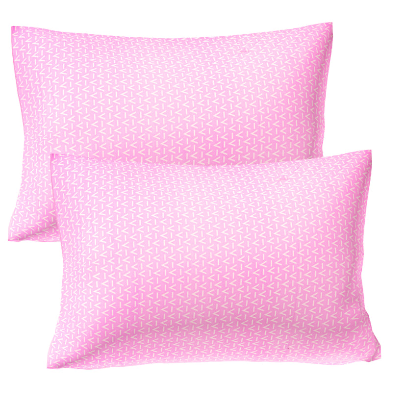 Blush Zigzag Simplicity Double Bedsheet