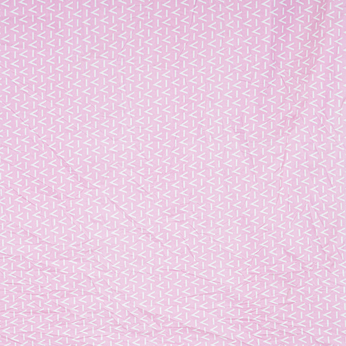 Blush Zigzag Simplicity Double Bedsheet