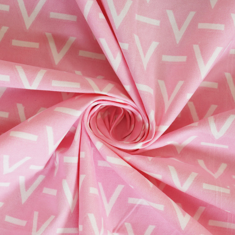 Blush Zigzag Simplicity Double Bedsheet