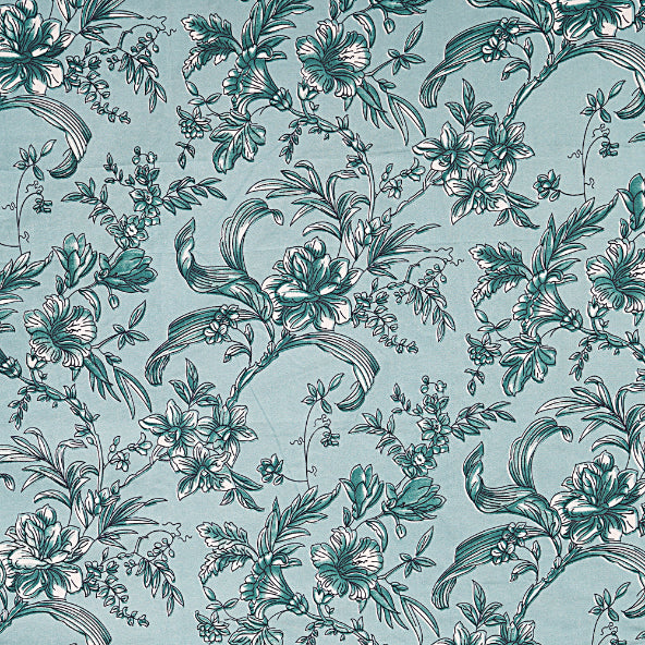Cyan Ivy Trellis Double Bedsheet