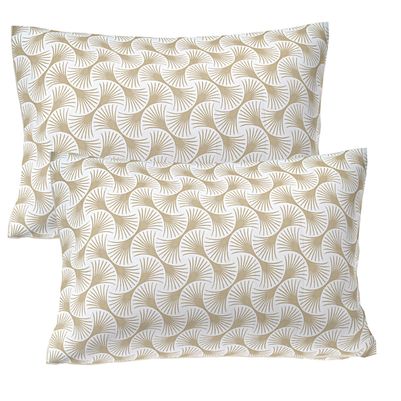 Toffee Nautilus Spiral Double Bedsheet