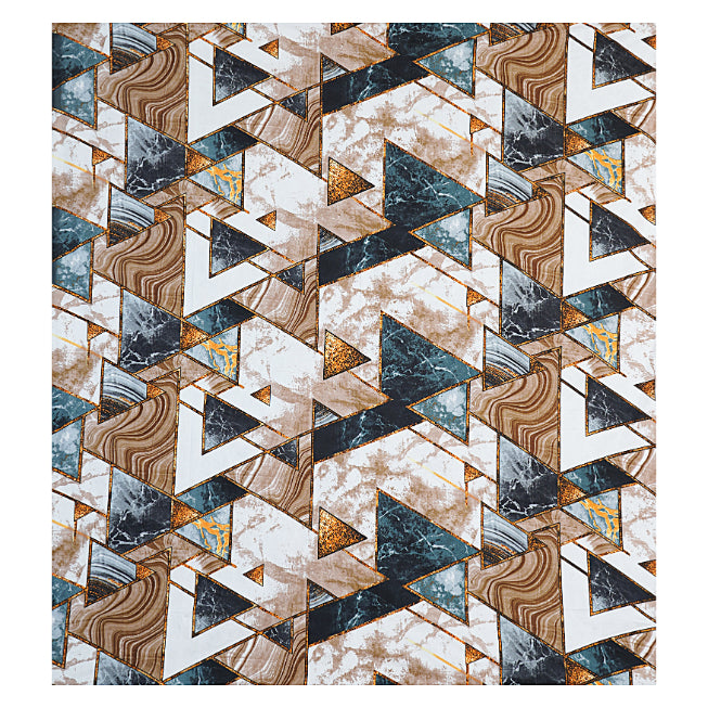 Terracotta Tectonic Flow Double Bedsheet