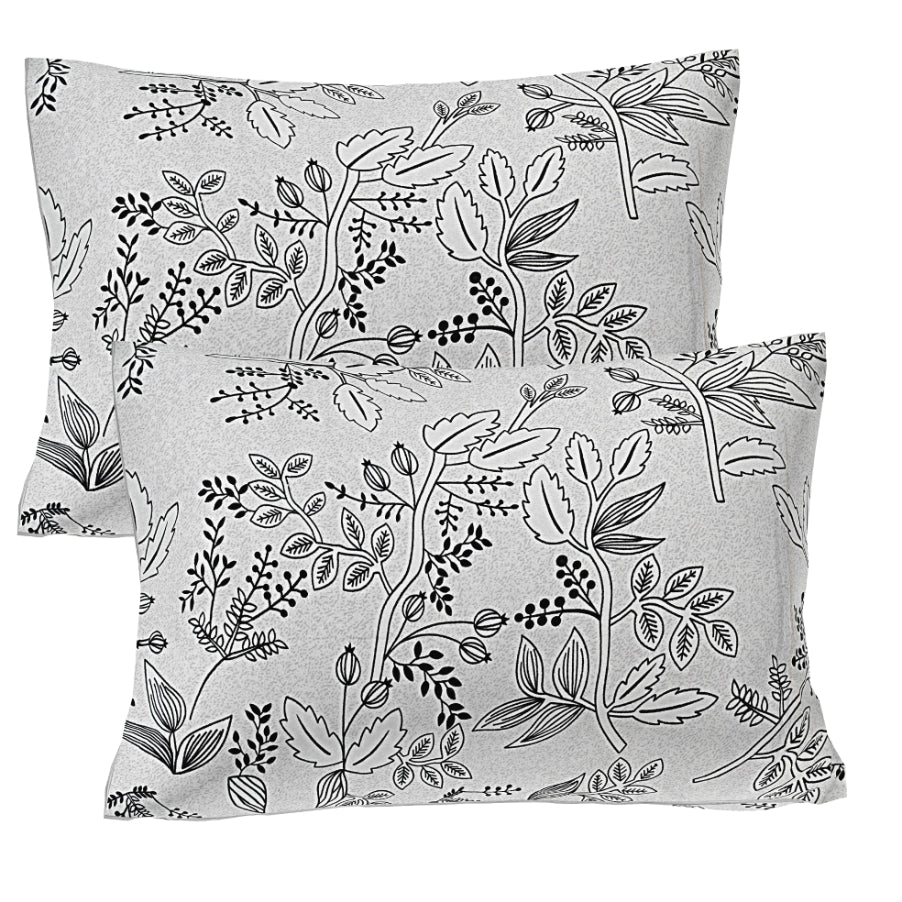 Ink Twilight Flora Double Bedsheet