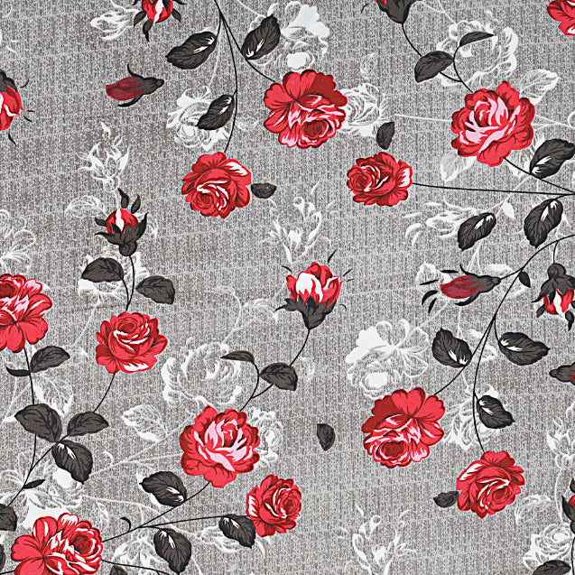 Floral Symphony Outline Double Bedsheet