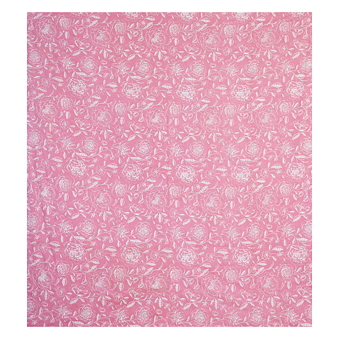 Neon Magenta Charcoal Double Bedsheet