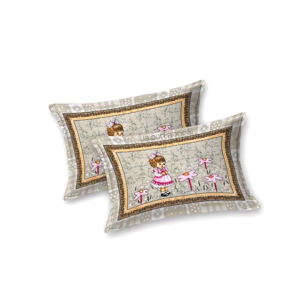 Delicate Daisy Pink Pure Cotton Double Bedsheet