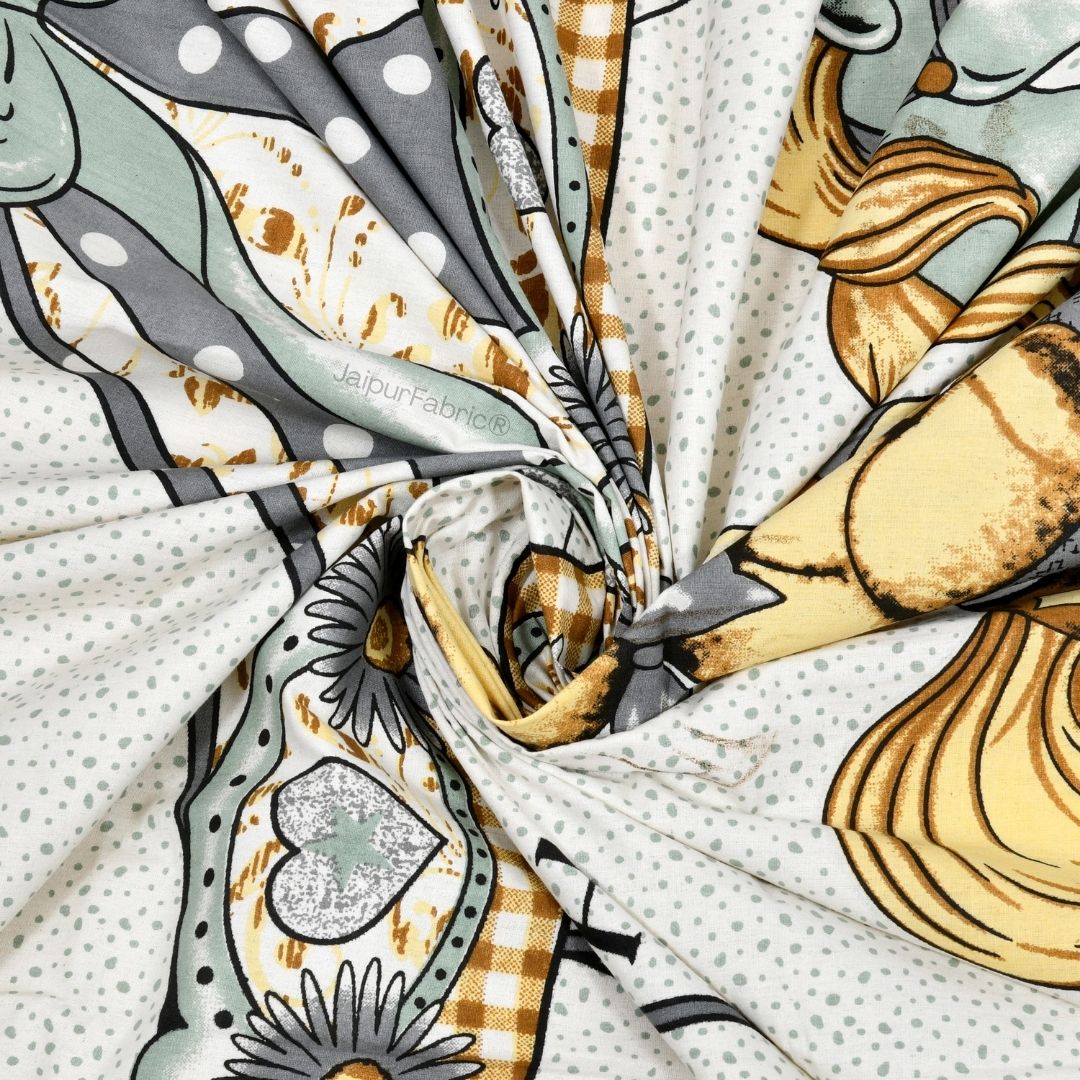 Magical Merry-go-round Pure Cotton Green Double Bedsheet