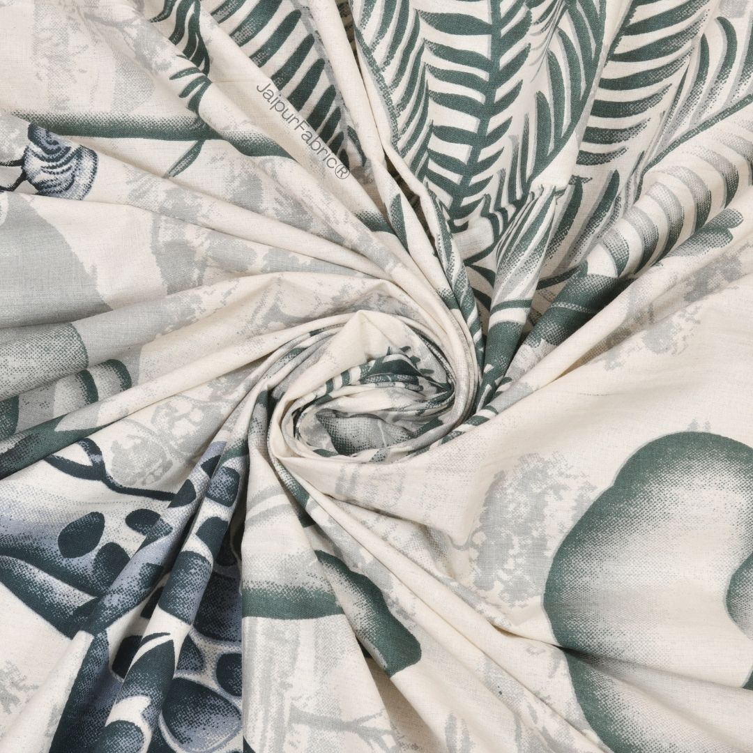 Jungle Adventure Green Pure Cotton Double Bedsheet