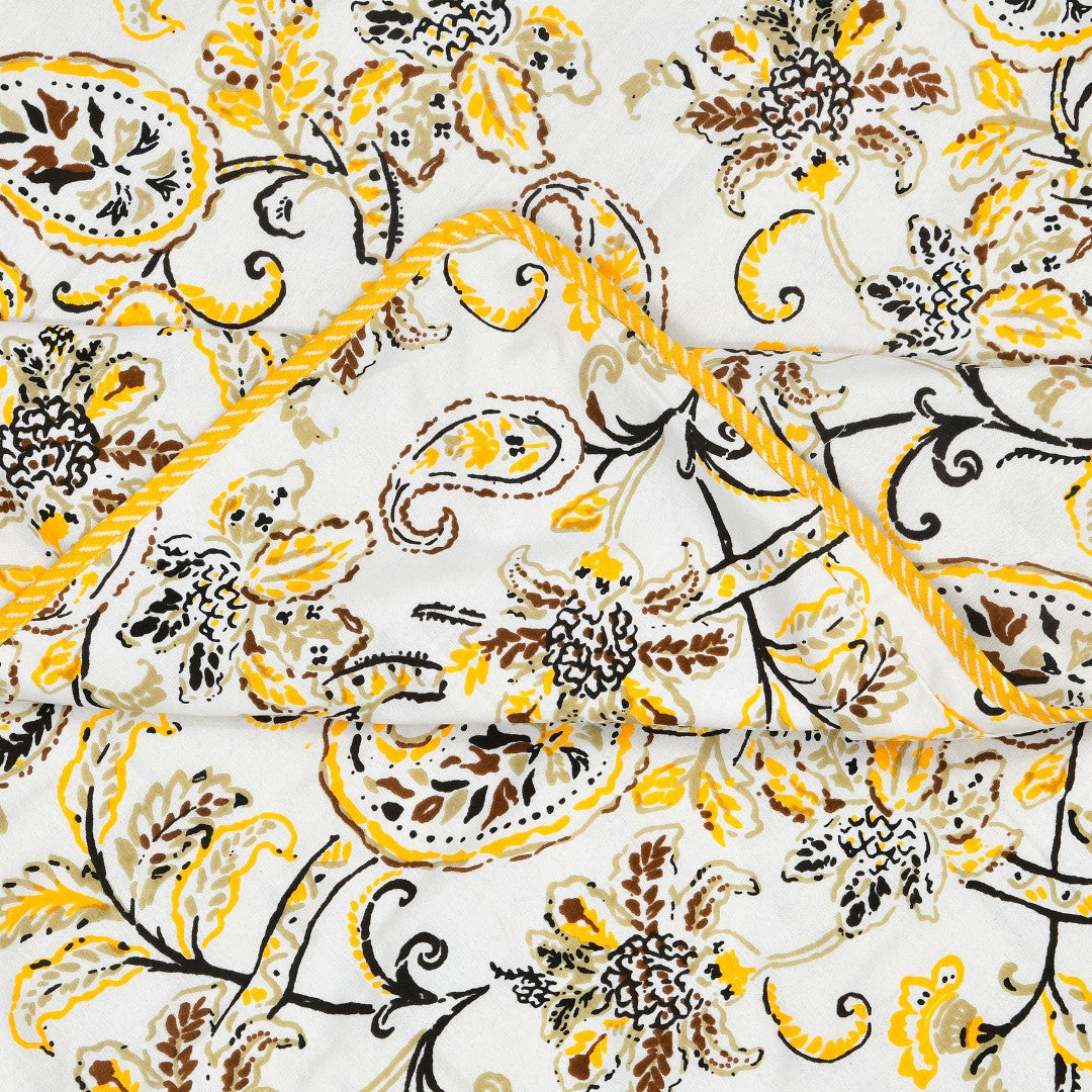 The Golden Paisley Reversible Double Bed Dohar
