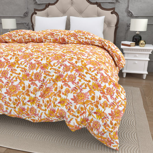 Sunset Bagh Double Bed Reversible Quilt Comforter