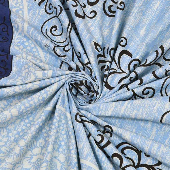 Lakshmi Rath Sapphire Petal Dream and Emerald Glory Pure Cotton King Size Bedsheet Combo of 3