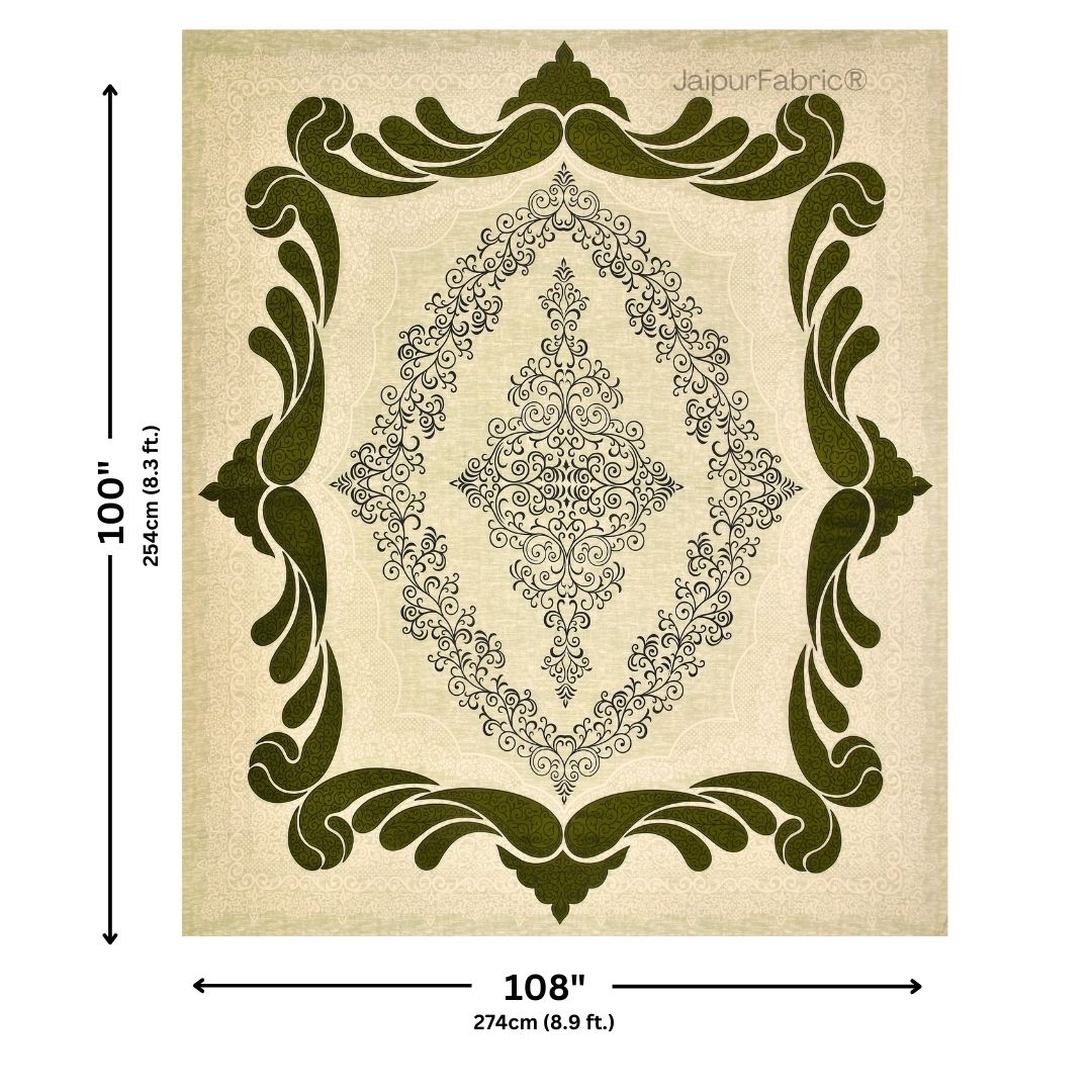Lakshmi Rath Emerald Glory Pure Cotton King Size Bedsheet