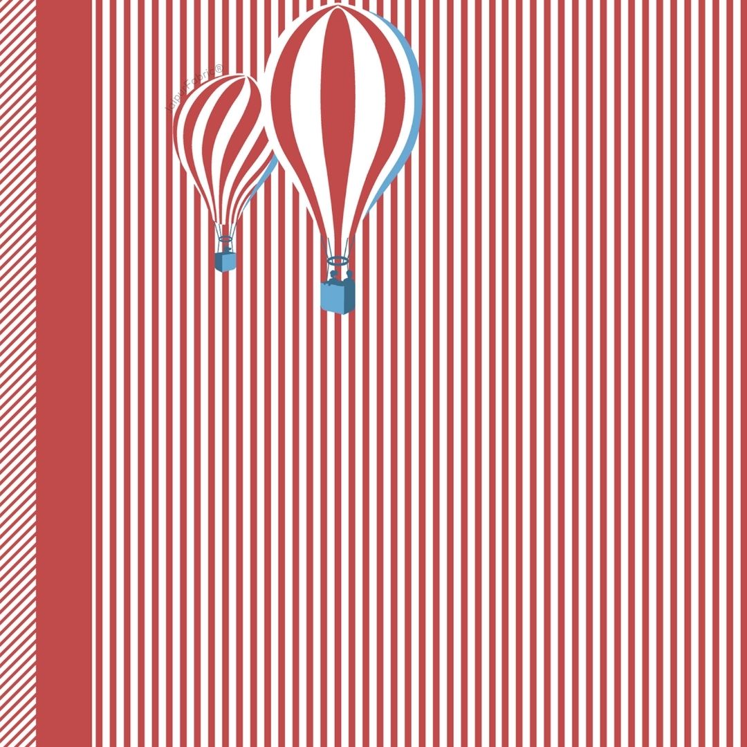 Red Hot Air Balloon Print Pure Cotton King Size Bedsheet