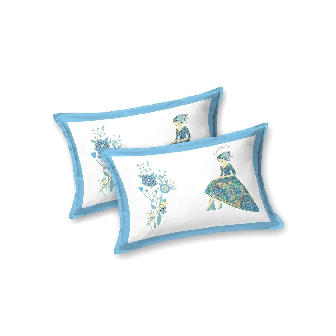 Teal Green King Size Pure Cotton Bedsheet