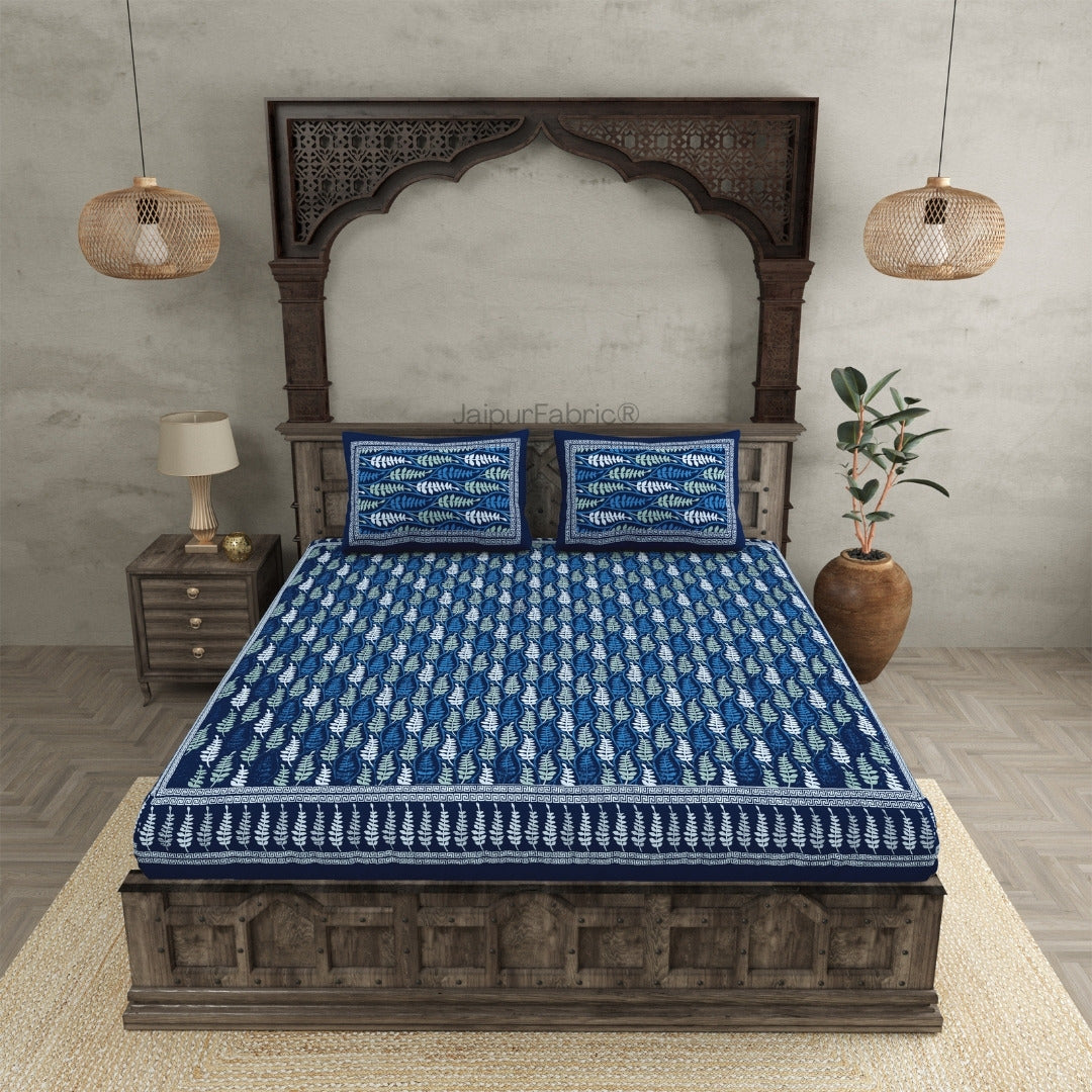 Royal Mandala Midnight Blue King Size Bed Sheet