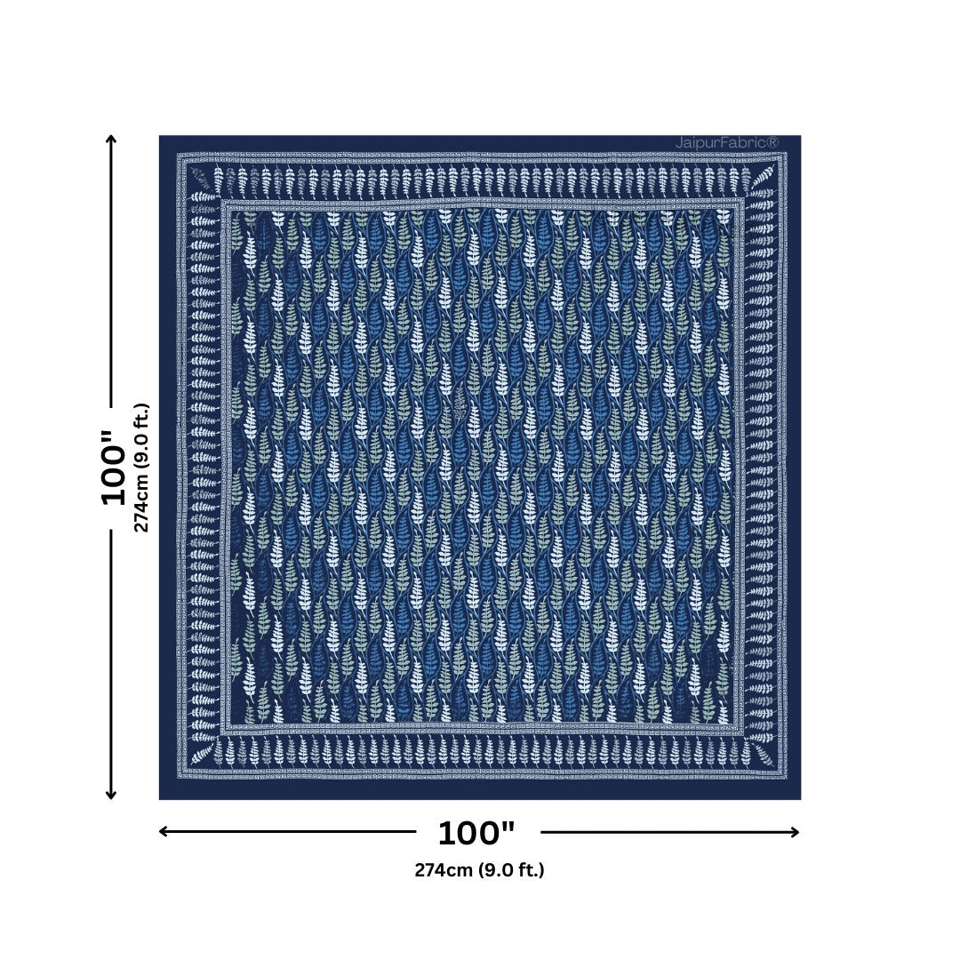 Royal Mandala Midnight Blue King Size Bed Sheet