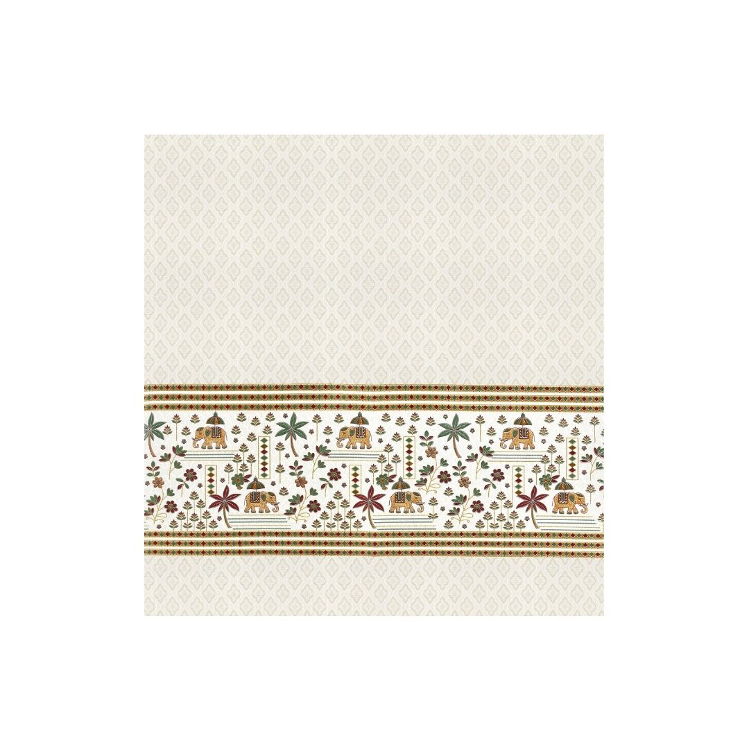 Rajwadi Haathi Pure Cotton Festive King Size Bedsheet
