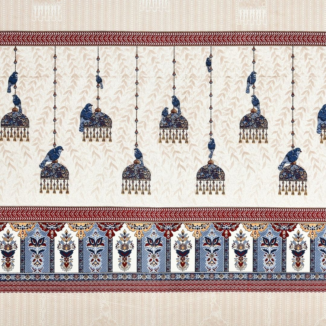 Mayur Jharokha Pure Cotton Festive King Size Bedsheet