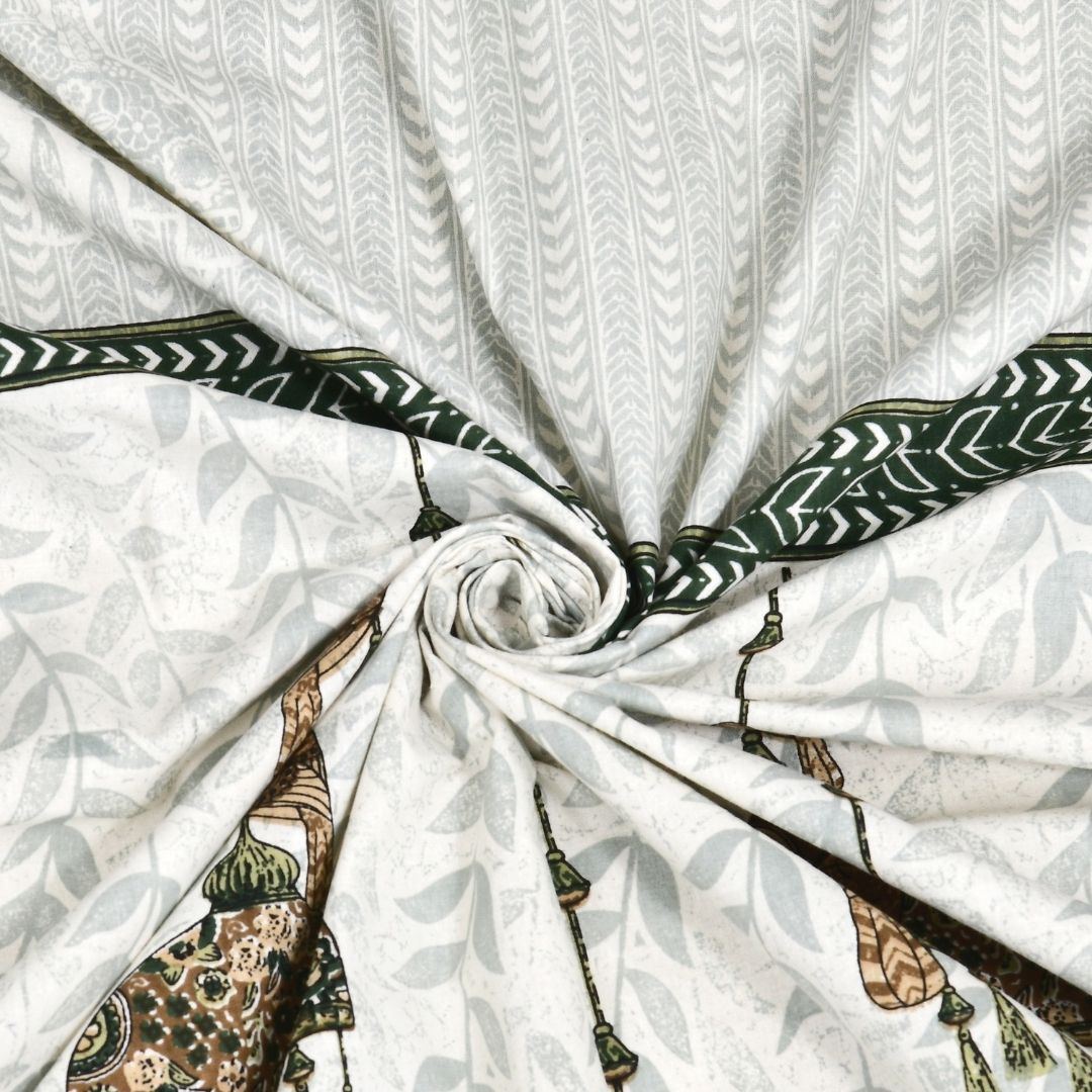 Hari Mayur Pure Cotton Festive King Size Bedsheet