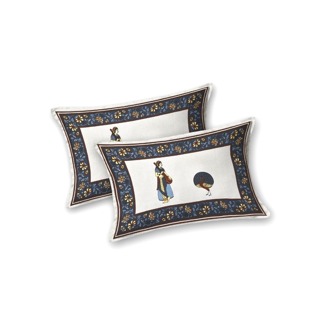 Neel Rajwadi Utsav Pure Cotton Festive King Size Bedsheet