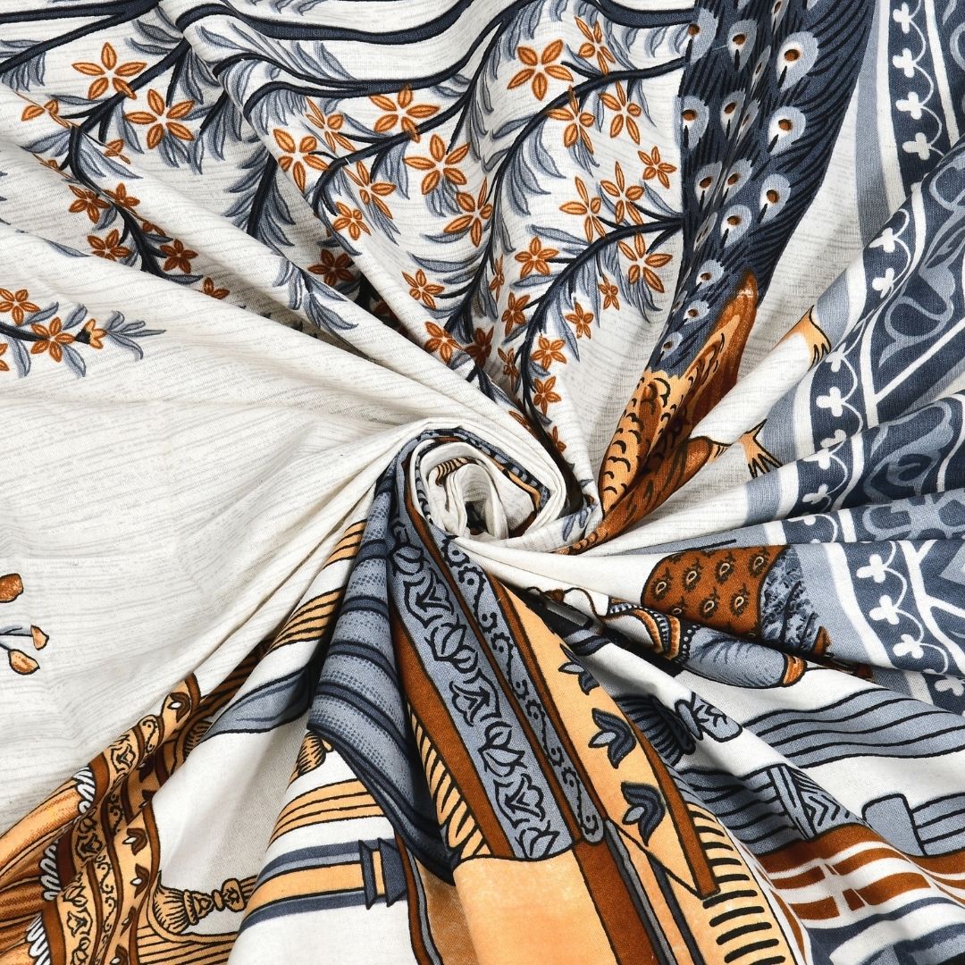 Neel Rajmahal Pure Cotton Festive King Size Bedsheet
