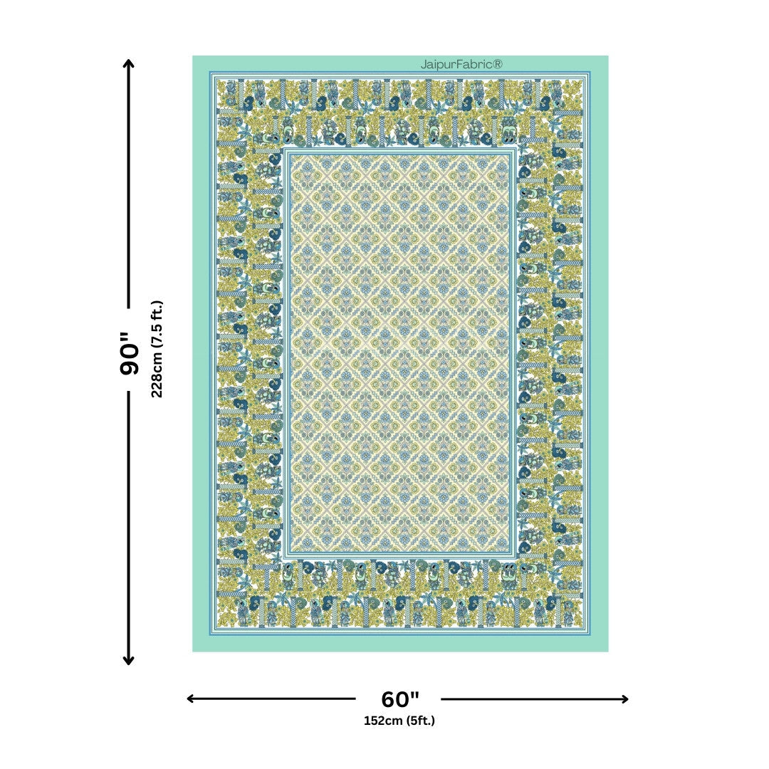 Tribal Trails & Pink Palace 240 TC Pure Cottong Single Bedsheet Combo