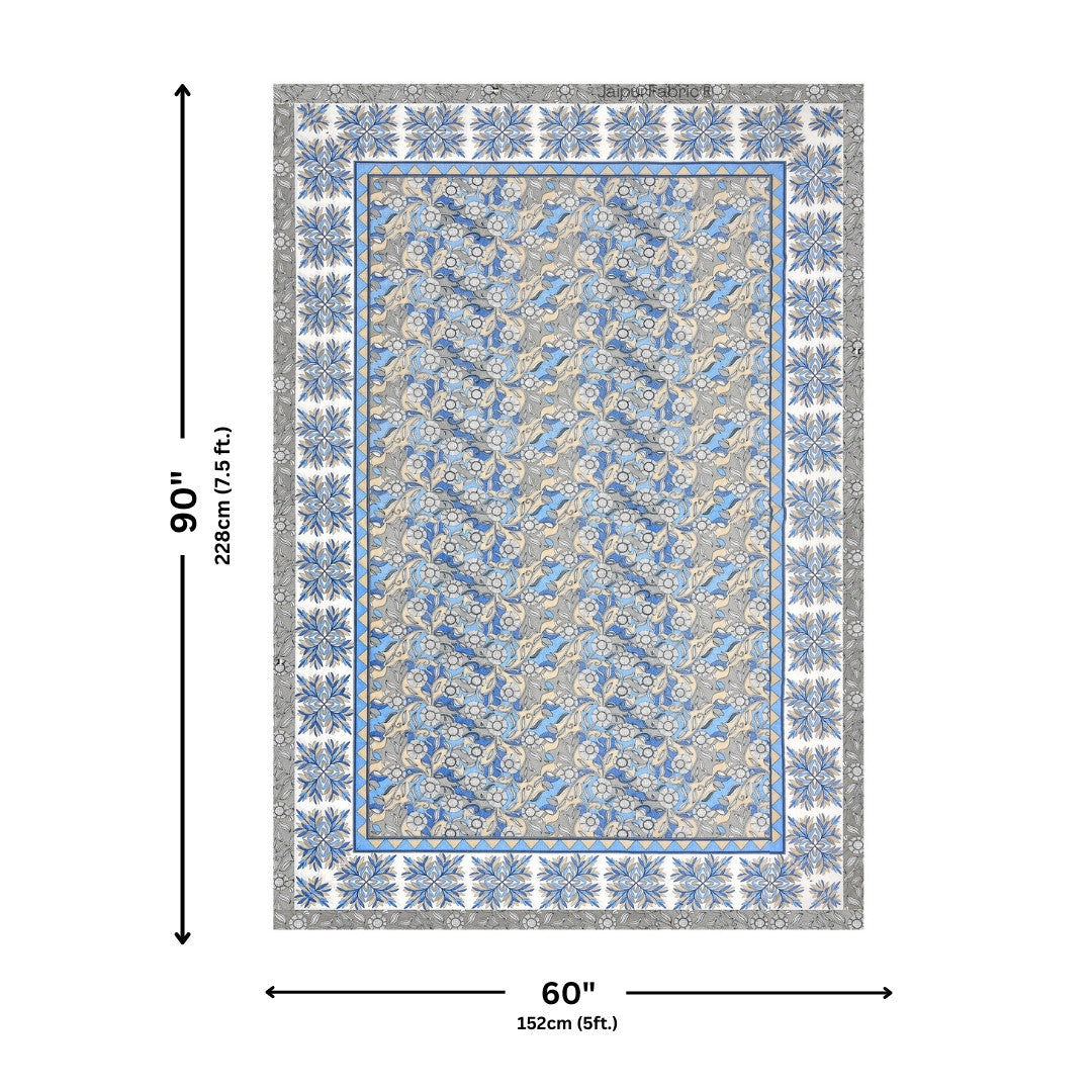 Peacock Grace & Sandstone Glory 240 TC Pure Cottong Single Bedsheet Combo
