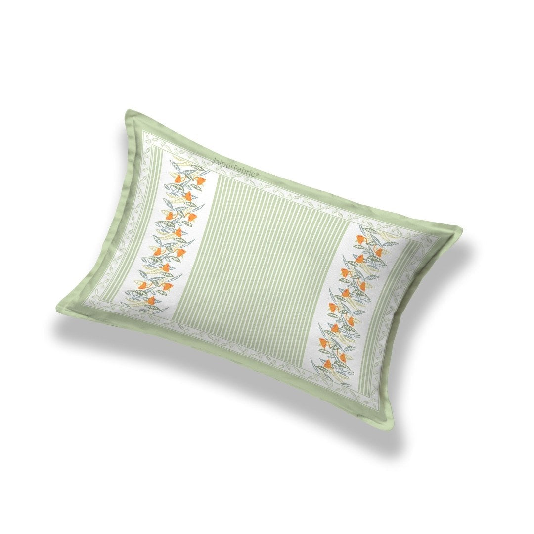Green Eco Friendly Pure Cotton Single BedSheet