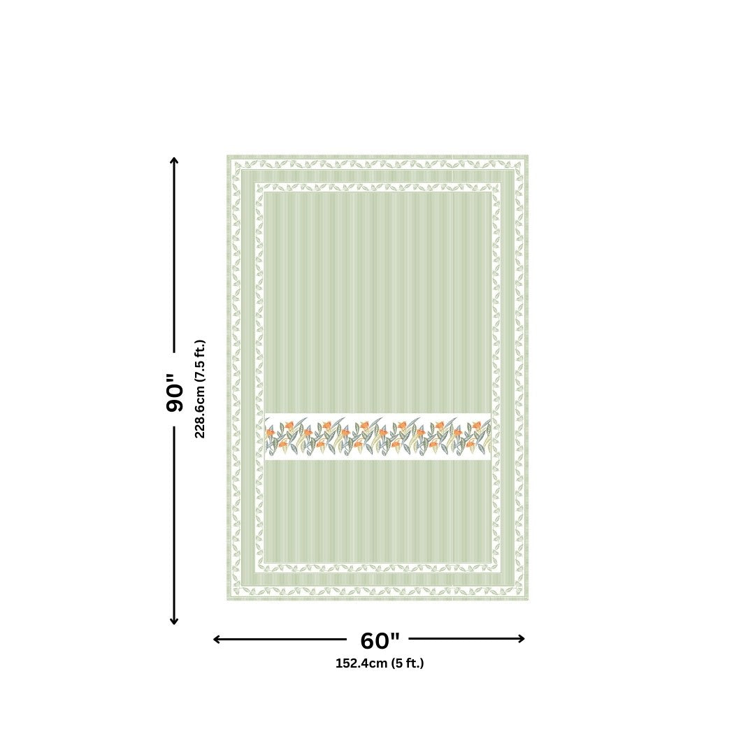 Green Eco Friendly Pure Cotton Single BedSheet