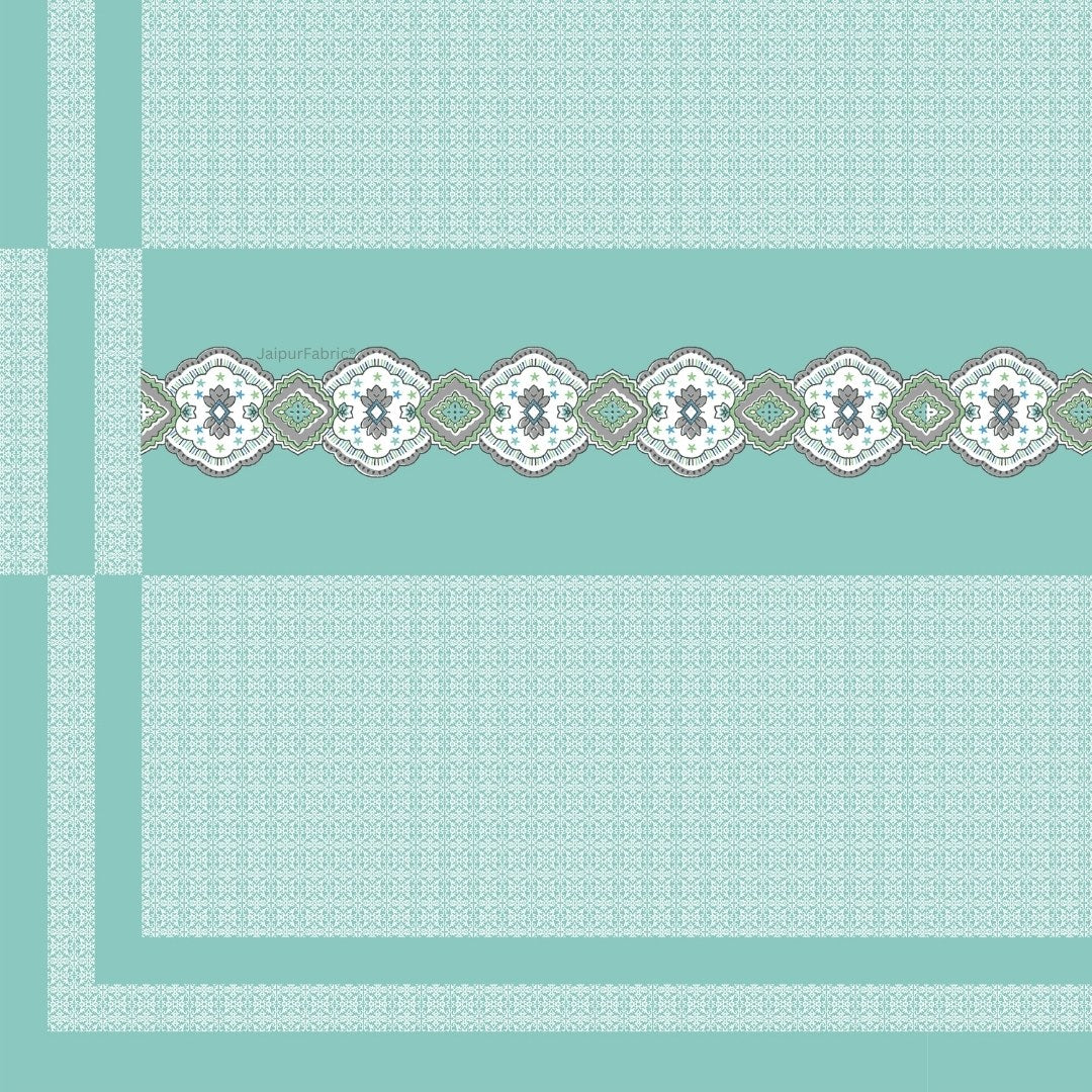 Sea Green Oasis Pure Cotton Single BedSheet