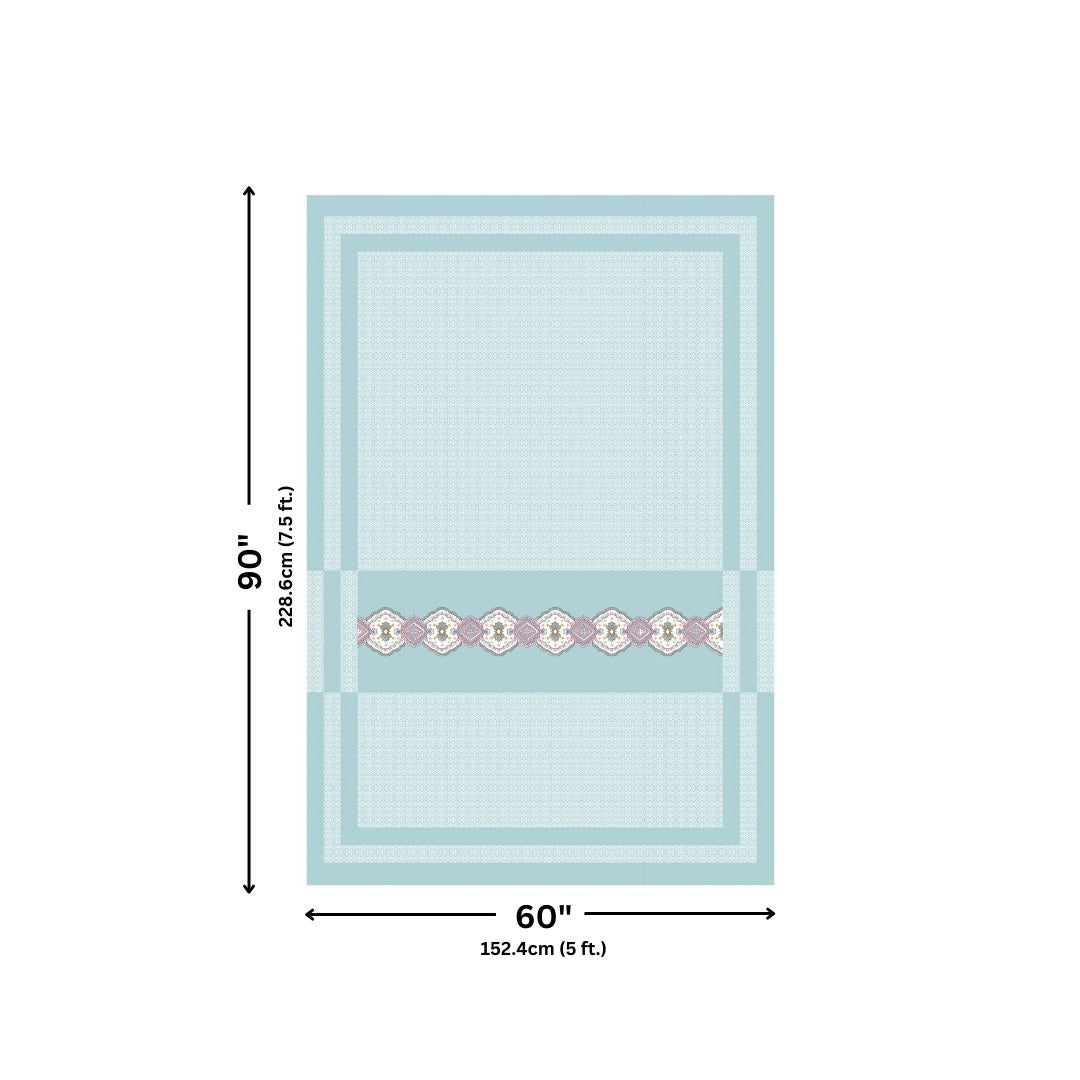 Blue Oasis Pure Cotton Single BedSheet