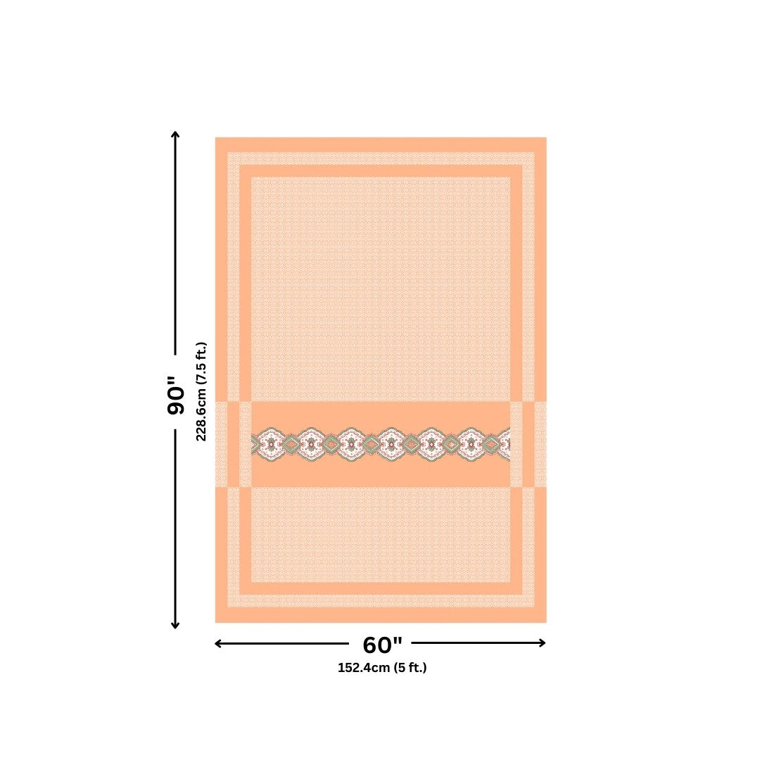 Peach Oasis Pure Cotton Single BedSheet