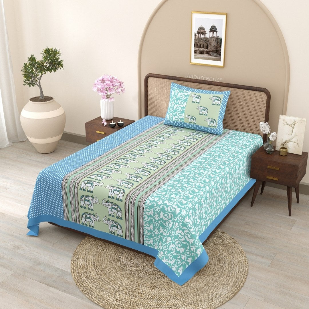 Peach Oasis Pure Cotton Single BedSheet